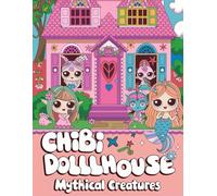 Chibi Dollhouse Coloring Book: Mythical Creatures: 50+ Adorable Pages of Fairies, Elves, Dragons, and More