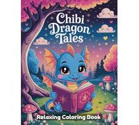 Chibi Dragon Tales: Cute Fantasy Coloring Book for Adults & Kids - Adorable Baby Dragons, Whimsical Fire-Breathing Friends, Magical Chibi Scenes, Funny Mythical Creatures, Relaxing Line Art Designs