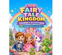 Chibi Fairy Tale Kingdom Coloring & Activity Book: 50 Cute Magical Activities for Kids Ages 4-8