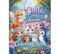 Chibi Fantasy Creatures Coloring Book: Color over 55 Adorable Creatures