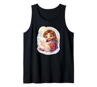 Chibi Gesù Cristo Kawaii Tenendo l'Agnello Canotta