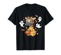 Chibi Giraffa Hazmat Halloween Candy Cute Art Maglietta