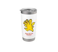 Chibi Godzilla Colpo Indietro Chibi Gidora Bicchiere termico in acciaio inox doppia parete