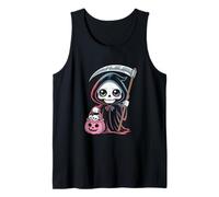 Chibi Grim Mietitore Gotico Halloween Canotta