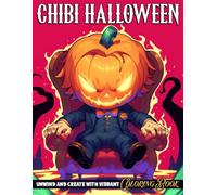 Chibi Halloween Coloring Book: Spooky Adventure Coloring Pages with Adorable Tiny Characters, Hauntingly Cute Designs, and Cozy Eerie Moments