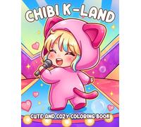 Chibi K-land: Cute Boy Idol Coloring Book for Adults and Teens Featuring Anime-Inspired Characters, Stylish Music Moments, and Fan Fun