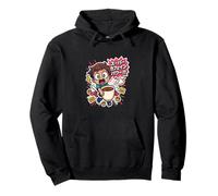 Chibi Kawaii Anime Super Caffeina Potere Felpa con Cappuccio