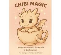 Chibi Magic: Niedliche Drachen, Füchschen & Zauberwesen - Cozy Chibi Ausmalbuch mit 39 liebevoll gezeichneten Fantasiewesen - ideal für Entspannung, ... und kreative kleine Auszeiten im Alltag.