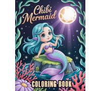 Chibi Mermaid Coloring Book: Whimsical Underwater Adventures Featuring Cute Mermaids, Sea Creatures, and Fantasy Art for Imaginative Play