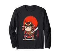 Chibi Monkey Samurai Full Armor Guerriero Giapponese Maglia a Manica