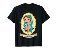 Chibi Our Lady Virgen De Guadalupe Saint Virgin Mary Maglietta