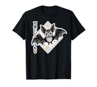 Chibi - Pipistrello con Testo Giapponese, Colori Pastello gotici Maglietta