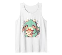 Chibi T-Rex - Bacchette da Ramen a Braccia Corte, Arte Kawaii Canotta