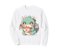 Chibi T-Rex - Bacchette da Ramen a Braccia Corte, Arte Kawaii Felpa