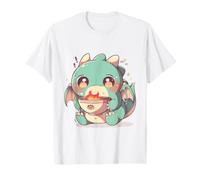 Chibi T-Rex - Bacchette da Ramen a Braccia Corte, Arte Kawaii Maglietta