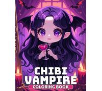 Chibi Vampire Coloring Book: Pastel Goth Coloring Pages Featuring Playful Fantasy Girls, Kawaii Macabre Art, Whimsical Creatures, and Alternative Aesthetic Designs for Kids & Adults