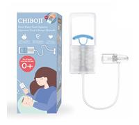 Chiboji - Aspiratore nasale per neonati e bambini, pompa manuale con punta non invasiva per un'aspirazione rapida e silenziosa, allevia il naso chiuso e muco chiaro, prodotto a Taiwan