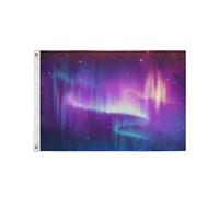 Chic Abstract Aurora Borealis Bandiere Resistente Alle Intemperie Flag Colore Vivido Bandiera Per Interno Feste Giardino 90X150Cm