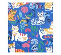 Chic American Cats Royal Blue magnete lavastoviglie copertura riutilizzabile magneti frigorifero decorazioni decorazioni vacanza 58,4 x 66 cm