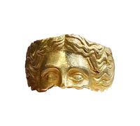 Chic - Anello per dita alla moda, per donne e uomini, anello greco antico, per feste all'aperto, anello mezzo viso, Siehe Beschreibung, Vedi descrizione, Vedi descrizione
