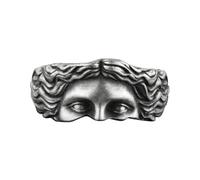 Chic - Anello per dita alla moda, per donne e uomini, anello greco antico, per feste all'aperto, anello mezzo viso, Siehe Beschreibung, Vedi descrizione, Vedi descrizione