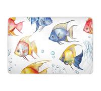 Chic Angelfish - Coprifasciatoio, extra large, riutilizzabile, morbido, assorbente, per bambini, adulti, animali domestici, 132 x 86,4 cm (lunghezza x larghezza)