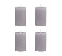 Chic Antique Set di 4 candele rustiche Macon, candele antiche, 100% paraffina, lunga durata, H8/D5 cm, grigio francese