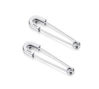 CHIC & ARTSY Orecchini a spilla di sicurezza, in argento Sterling 925 graffetta orecchini moda cartilagine orecchini donna pin orecchini donna