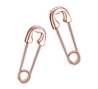 CHIC & ARTSY - Orecchini unisex a spilla di sicurezza in argento sterling 925 - Solidarietà e pace, Piccolo, Argento sterling, Non pietra preziosa