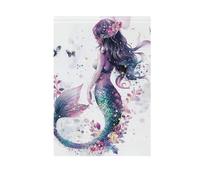Chic Bella Sirene Viola bandiere da giardino all'aperto banner per esterno per la decorazione del portico 28x40 doppia faccia