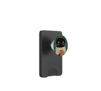 Chic Black Cat & Drinking Coffee - Regalo per gli amanti dei gattini PopSockets PopWallet per MagSafe