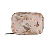 Chic Borse Farmaci Drago Barbuto Oro Rosa con Scomparti Rimovibili Borsa da Viaggio Portatile per Borsa