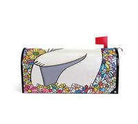Chic Bradipo Fiore Decorativo magnetico mailbox copre per San Valentino carino estate mailbox copre dimensioni standard Caja de correos