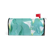 Chic Calla Lily Turquoise Flowers Copertura decorativa per cassetta della posta di Patrick carino Patrick copre magnetico dimensioni standard Caja de correos
