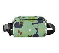 Chic Cats Green Women Fanny Pack Hip Bag Cintura Borsa Impermeabile Festival Crossbody Marsupio Chic Cats Verde 2, 20,3 x 13,5 x 5,8 cm, Funny Cute, Chic Cats Green 2, 20,3 x 13,5 x 5,8 cm, Divertente