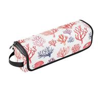 Chic Corals Borsa da viaggio per strumenti per capelli caldi con tappetino resistente al calore antipolvere Borsa da viaggio per piastra per capelli per strumenti caldi e accessori per la cura dei