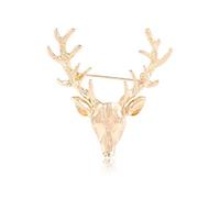 Chic Corna di Cervo Testa Spilla Sciarpa T-Shirt Risvolto Spilli Animali di Natale di Natale Carino Spille Spille Styling dei Monili per Le Donne degli Uomini Practical