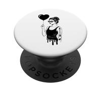 Chic Donna Cuore Palloncino Tatuaggio Look PopSockets PopGrip Adesivo