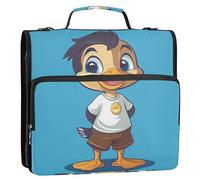 Chic Duck Blue Binder Zipper, Mead Binder, raccoglitori per la scuola