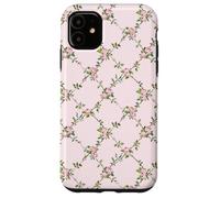 Chic Floral Heirloom Pastel Pink Cottagecore Roses Romantic Custodia per iPhone 11