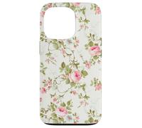 Chic Floral Heirloom Pastel Pink Cottagecore Roses Romantic Custodia per iPhone 13 Pro