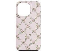 Chic Floral Heirloom Pastel Pink Cottagecore Roses Romantic Custodia per iPhone 13 Pro