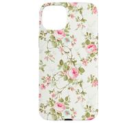 Chic Floral Heirloom Pastel Pink Cottagecore Roses Romantic Custodia per iPhone 15 Plus