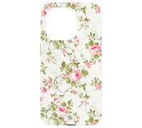 Chic Floral Heirloom Pastel Pink Cottagecore Roses Romantic Custodia per iPhone 15 Pro