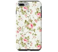 Chic Floral Heirloom Pastel Pink Cottagecore Roses Romantic Custodia per iPhone 7 Plus/8 Plus