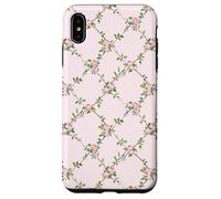 Chic Floral Heirloom Pastel Pink Cottagecore Roses Romantic Custodia per iPhone XS Max