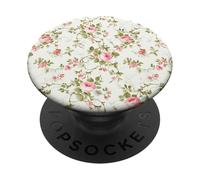 Chic Floral Heirloom Pastel Pink Cottagecore Roses Romantic PopSockets PopGrip Adesivo