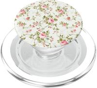 Chic Floral Heirloom Pastel Pink Cottagecore Roses Romantic PopSockets PopGrip per MagSafe