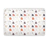 Chic Himalayancats - Coprimaterasso per fasciatoio, extra large, riutilizzabile, altamente assorbente, lavabile in lavatrice, per bambini, 132,1 x 86,4 cm (lunghezza x larghezza), colore: bianco