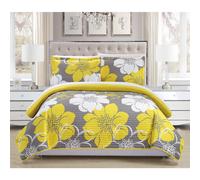 Chic Home - QS1768-AN 3 pezzi Woodside Abstract Large Scale Floral Pri